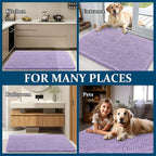 OLANLY Dog Door Mat for Muddy Paws 47x20, Super Absorbent Chenille Mud Mat | - Image 8
