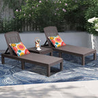 DIMAR GARDEN Beach Chairs Outdoor Chaise Lounge, Resin Pool Lounge Chair - Image 2