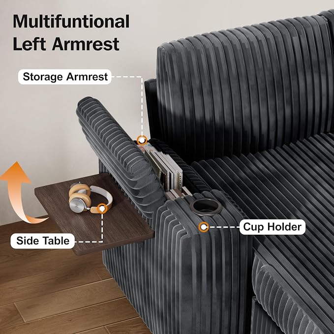 Vipbear 86" Modular Sectional Sleeper Sofa - Image 7
