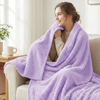 Exclusivo Mezcla Large Waffle Fleece Throw Blanket - Image 2