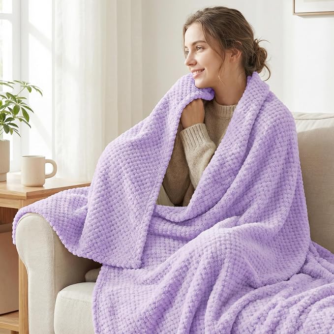 Exclusivo Mezcla Large Waffle Fleece Throw Blanket - Image 2
