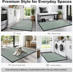 Super Absorbent Front Door Mat, Non-Slip Washable Indoor Doormats, Low Profile - Image 8