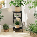 Small Round Side Table, 3-Tier End Table - Image 6