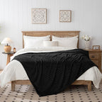 60x80 Inch Black Twin Blanket - Image 4