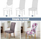 BIETYONE Stretch Dining Chair Covers Set of 2, Soft Removable Washable Kitchen - Image 4