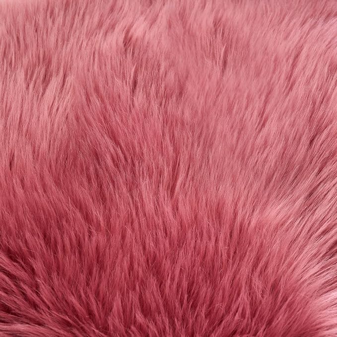 EasyJoy Ultra Soft Fluffy Shaggy Area Rug, 2 x 4 ft Rectangle, Blush Pink | - Image 8