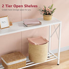 Tajsoon Console Table 41.8”, 2-Tier Entryway Table Narrow Sofa Table - Image 5