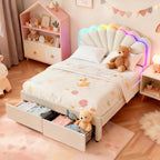 Full Upholstered Children’s Bed by BIOEVER