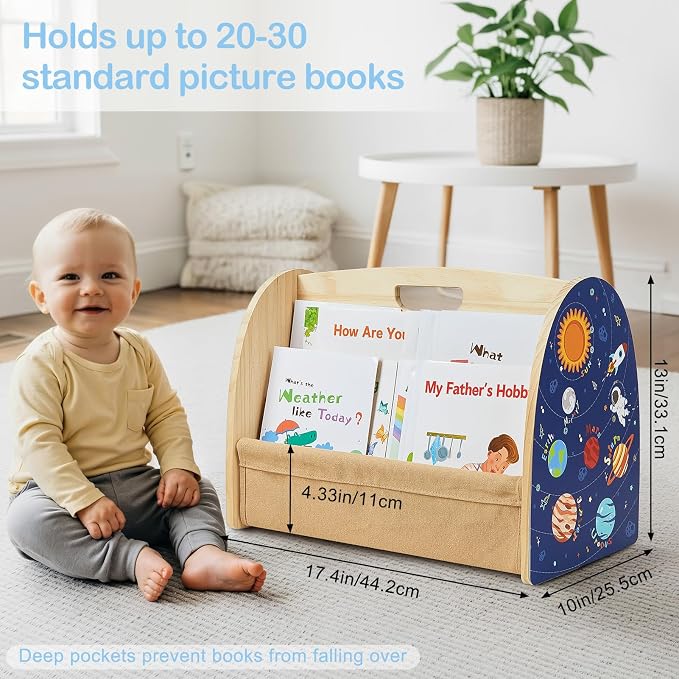 Toddler Bookshelf Double-Sided - Image 4