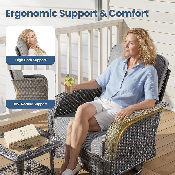 Weaxty Wicker Patio Furniture Set - Image 4