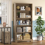 TVU 5-Tier Wooden Bookshelf, 31.5" W Standing Book Shelf - Image 9