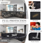 100% Waterproof Sectional Recliner Couch Covers - Image 6