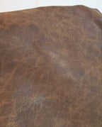 NAT Leathers™ | Brown Distressed 2 Tone Oily Faux Vegan Leather Sheet | 5 Yard by NATLeathers