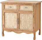 RoyalCraft Solid Wood Nightstand, Vintage Side Table - Image 9