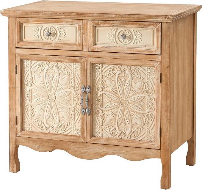 RoyalCraft Solid Wood Nightstand, Vintage Side Table - Image 9