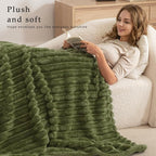 Exclusivo Mezcla Striped Queen Size Fleece Blanket - Image 2