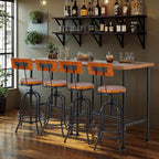 Rustic Dinner Table for Kitchen Dining Room 41.3inch Height Industrial - Image 2