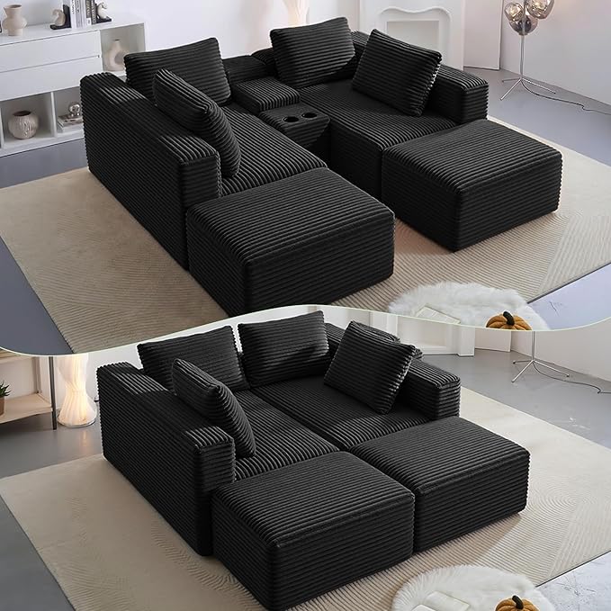 125" Oversized Sectional Couches - Image 5