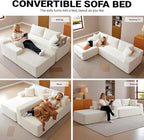 Cloud Sectional Couch, Corduroy Boneless Couches - Image 4