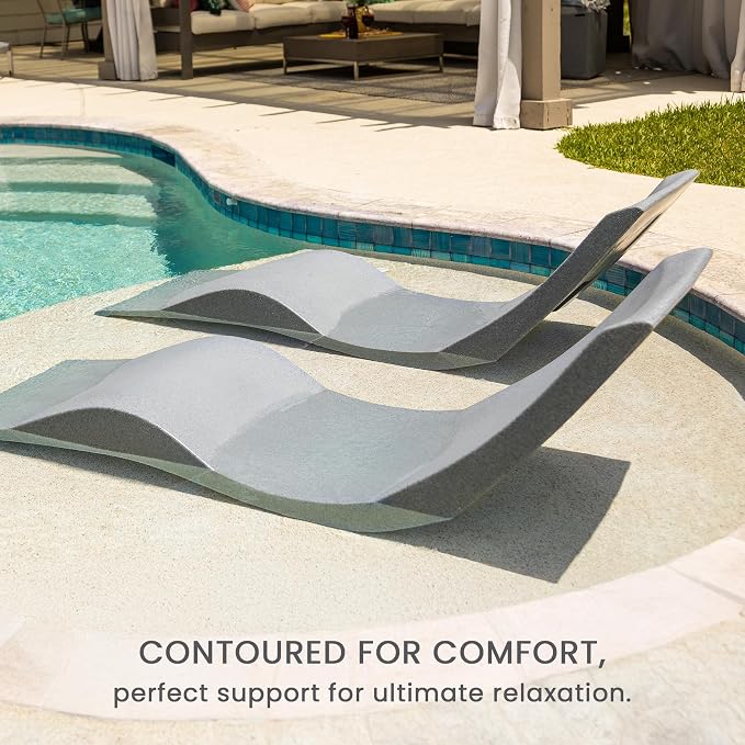 Aqua Outdoors - in-Pool Chaise Lounger - Inside Pool & Sun Shelf Lounge Chair - - Image 9