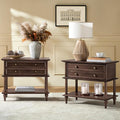 HULALA HOME Farmhouse Nightstand Set of 2 by HULALAHOME