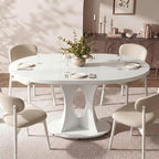 Einhomn 43-59" Extendable Round Dining Table, Kitchen Table - Image 3