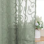 Furman Sheer Sage Green Curtains 90 inches Long - Image 7