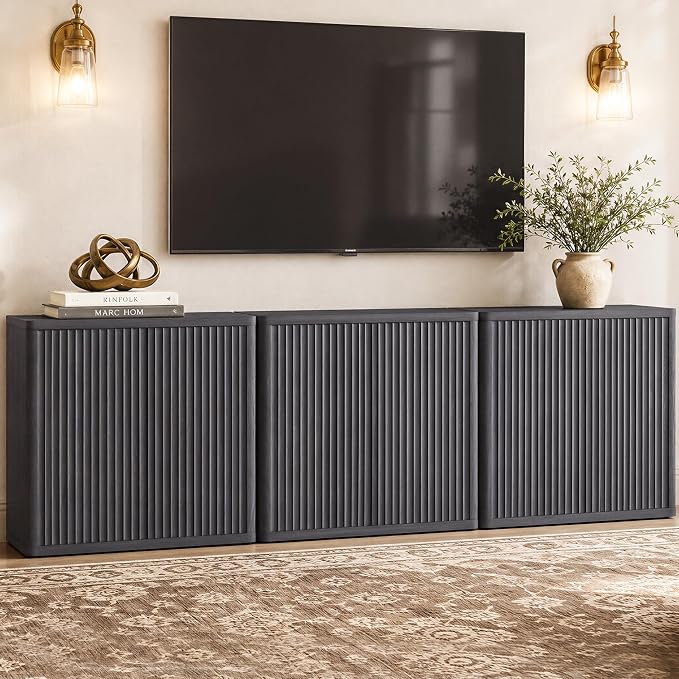 SICOTAS Buffet Cabinet with Storage 103.8" Sideboard Accent Modern Credenza by SICOTAS