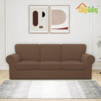Easy-Going 7 Pieces Stretch Couch Cover Washable Sofa Cover Set - Image 2