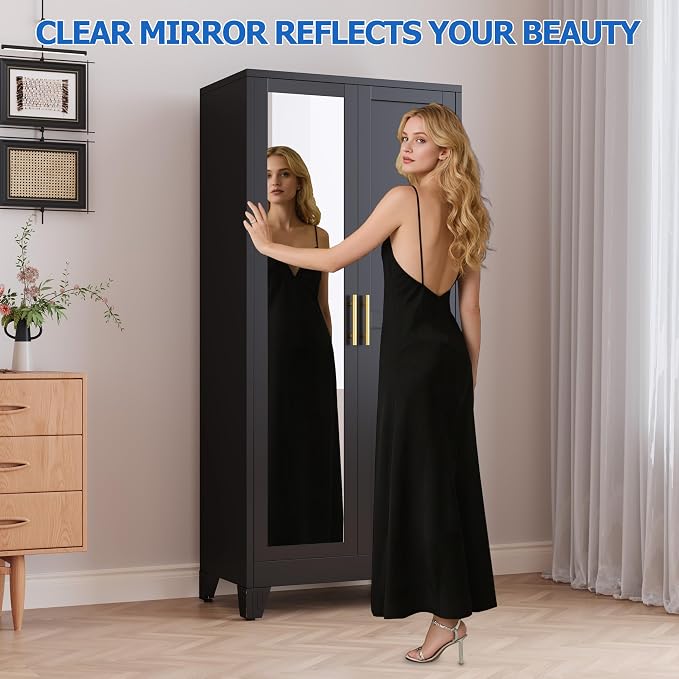 GAIOUS Metal Wardrobe Cabinet - Image 3
