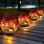JKIMK Solar Globe Lights Outdoor Waterproof by JKIMK