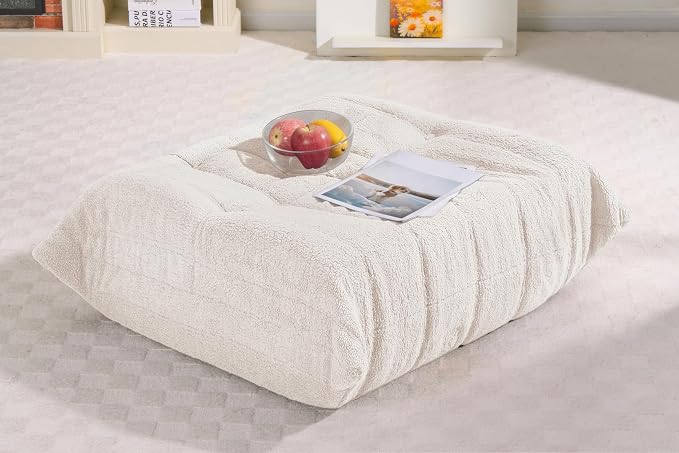 Bean Bag Pouf Ottoman, Foot Stool, Foot Rest by Cansunna