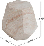 Christopher Knight Home Jayme 18.75" Indoor Outdoor Hexagonal Accent Side Table - Image 2