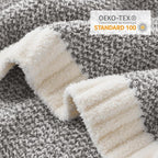 Snuggle Sac Grey Throw, Super Soft Warm Oversized Fuzzy Plush Blanket, Dark Grey - Image 6