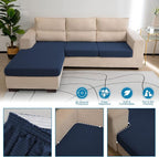 Water Repellent Couch Cushion Cover 3 Pieces Sofa Seat Cushion Covers, Stretch - Image 6