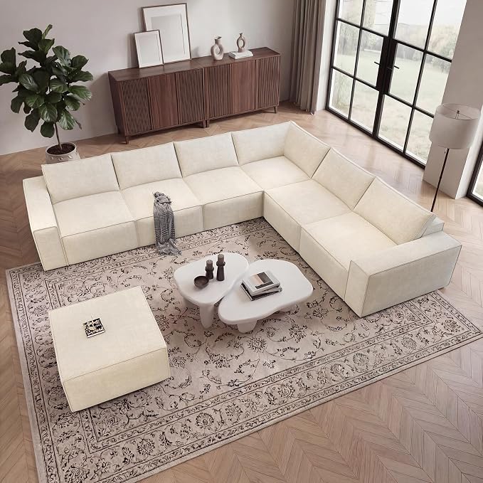 Vesgantti 143.7" Boneless Couch by Vesgantti