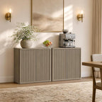 SICOTAS Buffet Cabinet with Storage 138.4" Sideboard Accent Modern Credenza - Image 5
