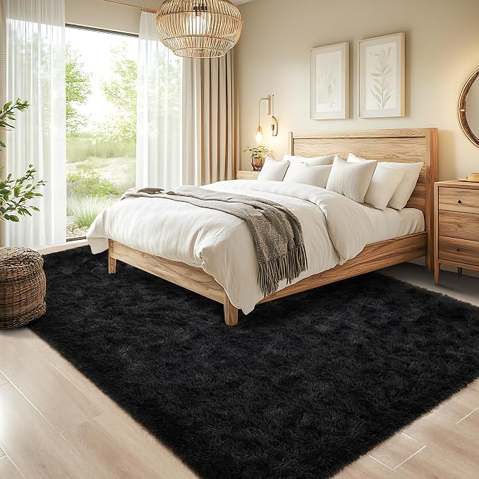Chicrug Soft Area Rugs for Bedroom Living Room Plush Fluffy Rug 3x5 | Shag - Image 3