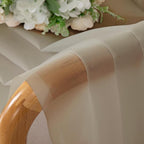 Taupe Sheer Curtains 54 Inch Length 2 Panels Set, Balance Light & Privacy Solid - Image 8