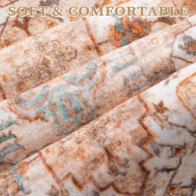 SERISSA 5x7 Washable Non Slip Boho Area Rug - Image 4