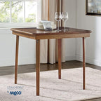 MECO Stakmore Classic Straight Edge Solid Wood Folding Card Table, Cherry Frame - Image 2
