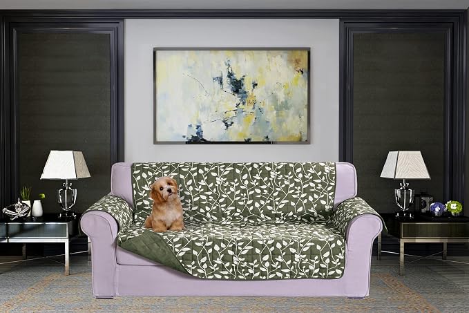Elegant Comfort Quilted Furniture Protectors Solid and Printed Design by ELEGANTCOMFORT