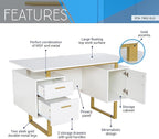 Techni Mobili Storage Drawers and Cabinet 51.25” W-Modern Office Large Floating - Image 4