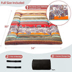 MAXYOYO Bohemian Retro Floor Mattress Vintage Floral Japanese Futon Mattress - Image 2