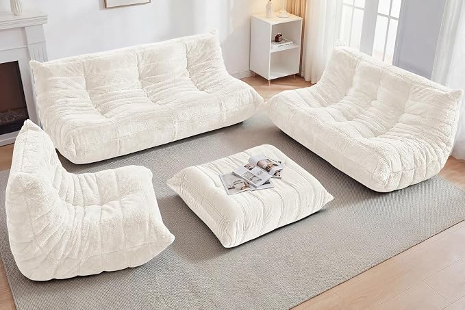Bean Bag Pouf Ottoman, Foot Stool, Foot Rest - Image 6