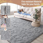 LOCHAS Area Rugs Fluffy Living Room Carpets - Image 4
