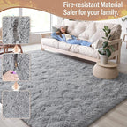 LOCHAS Area Rugs Fluffy Living Room Carpets - Image 4