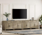 WAMPAT Farmhouse TV Stand for 85 inch TV - Image 2