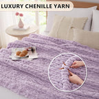 L'AGRATY Chunky Knit Throw Blanket - Image 3