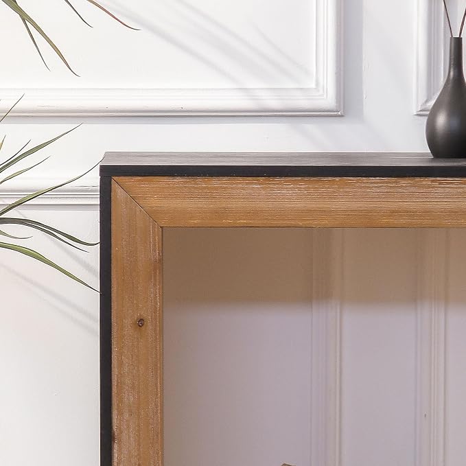 59" Wood Console Table for Entryway, Modern Sofa Table Behind Couch - Image 6
